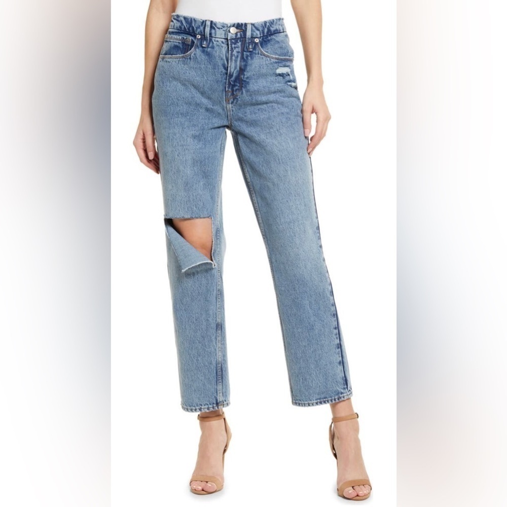 Good American Good ‘90s Duster Jeans in Size 2 / 26 NWT in Blue950